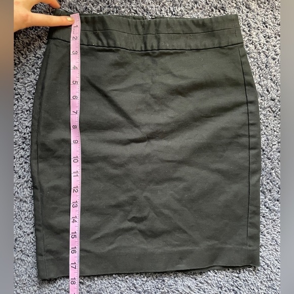 BANANA Republic Pencil Skirt Size 00 Petite Black Suit - Picture 3 of 7